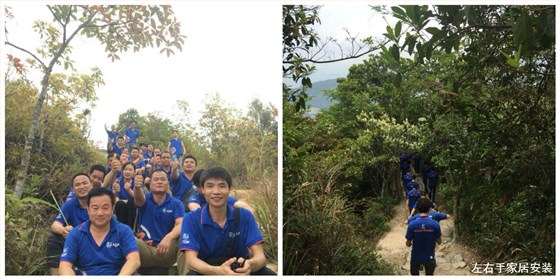 左右手集體登山